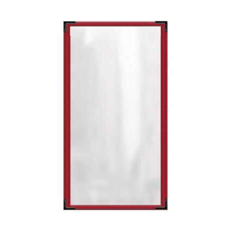 Risch TES 5.5X11 Deluxe Clear Sewn Menu Cover 5-1/2" X 11" Single