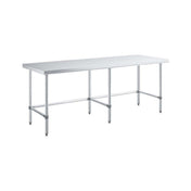 Sapphire Manufacturing SMTEO-1896G Worktable 96"W X 18"D X 35"H 18/430 Stainless Steel