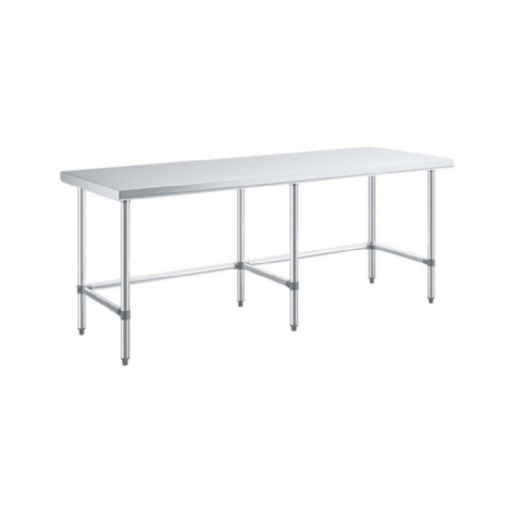 Sapphire Manufacturing SMTEO-1496G Worktable 96"W X 14"D X 35"H 18/430 Stainless Steel