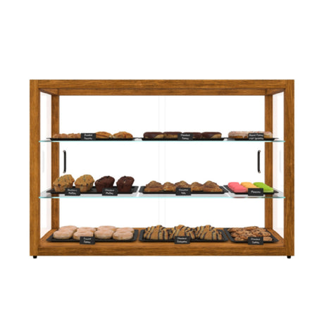 Koolmore KM-BDW-42L - Bakery Display Case, 39.2"W X 14.2"D X 24.7"H, 8.0 Cu. Ft.
