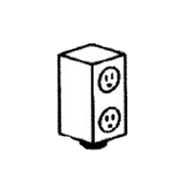 Piper Products RDOUT - Duplex Outlet, For Reflections Series