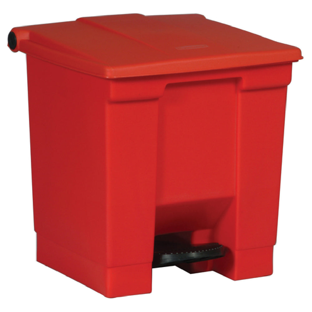 Rubbermaid FG614300RED - Step-On Container, 8 Gallon, 16-1/4" X 15-3/4"W X 17-1/8"H
