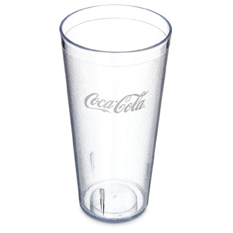 Carlisle 52243550G Carlisle Coca-Cola® Stackable™ Tumbler 24 Oz. (26.50 Oz. Flush Fill)