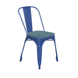 Flash Furniture CH-31230-BL-PL1C-GG Perry Stacking Side Chair 500 Lb. Weight Capacity