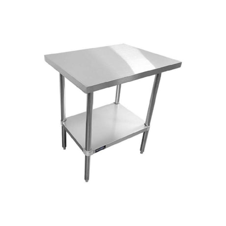 Sapphire Manufacturing SMTE-3030S Worktable 30"W X 30"D X 35"H 18/430 Stainless Steel Flat Top