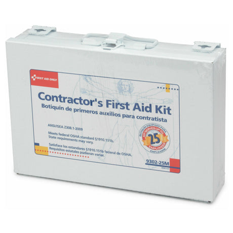 Royal Industries FAK 25 M First Aid Kit 25 Person Metal Case