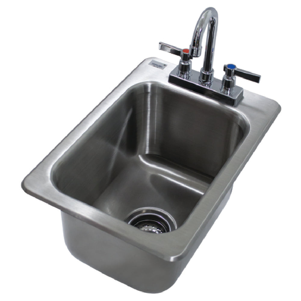 Advance Tabco DI-1-10-X Special Value Drop-In Sink 1-compartment 10" Wide X 14" Front-to-back X 10" Deep Bowl