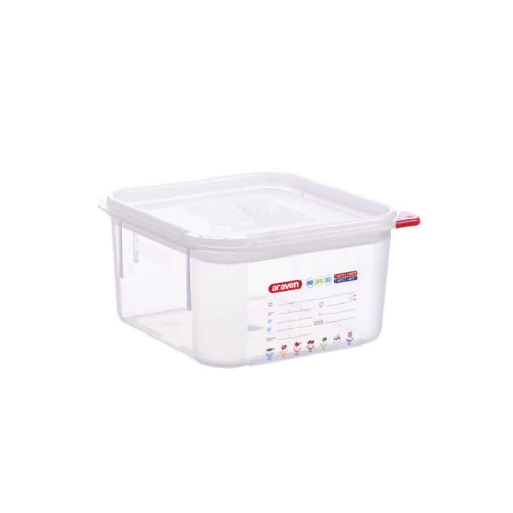 Carlisle 11851 Araven Food Storage Container 2.1 Qt. 7-1/8"W X 7-1/8"D X 3-3/8"H