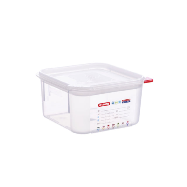 Carlisle 11851 Araven Food Storage Container 2.1 Qt. 7-1/8"W X 7-1/8"D X 3-3/8"H