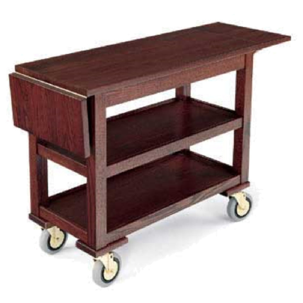 Forbes Industries 5529 Service Cart Open (3) Wood Veneer Shelves