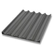 Chicago Metallic 49053 French Bread Pan 17-3/4" X 25-3/4" X 1" Overall Makes (5) 3" X 25-3/4" Loaves