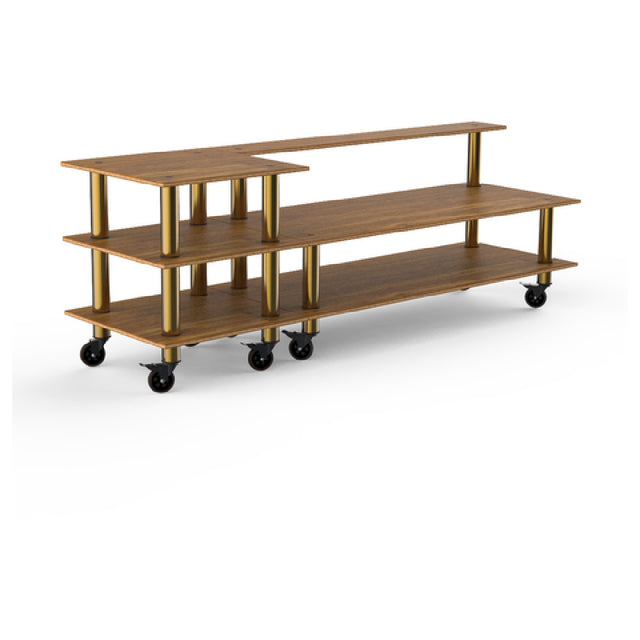 Steelite MGCMLB15BBXW Mogogo Buffet Solutions Modular Kids Station 3-tier 100" X 29-1/2" X 35"H