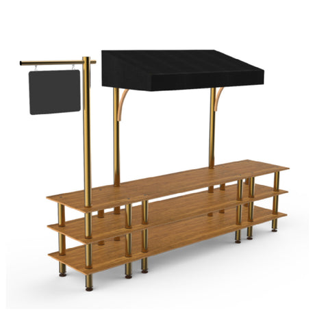Steelite MGCMLA03BBBF - Bazaar Action Station, 130.0" X 33.0" X 95.5", Modular