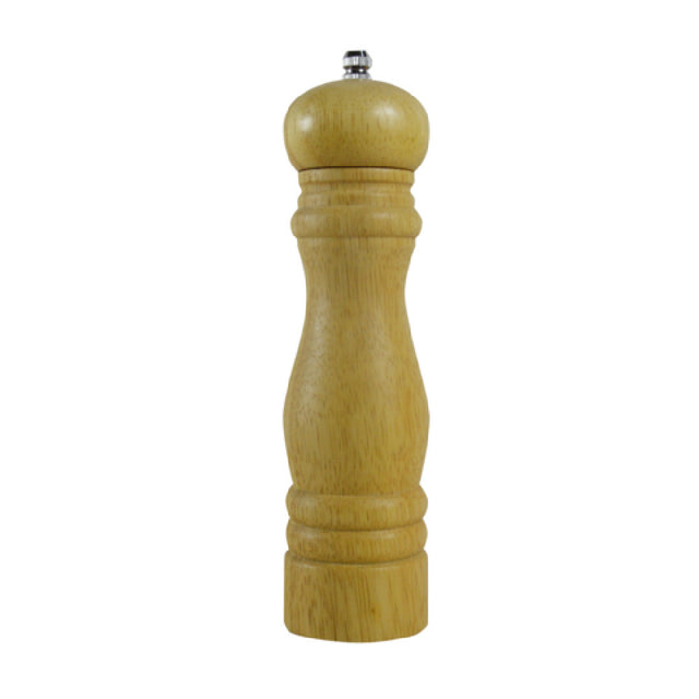 Thunder Group WDPM108BR Rubberwood Pepper Mill 8"H