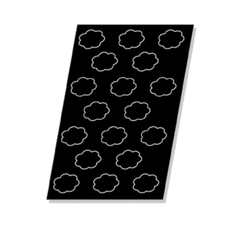 Matfer 336087 Flexipan® Charlottes Mold 60 Per Sheet 1/3 Oz. Cap.