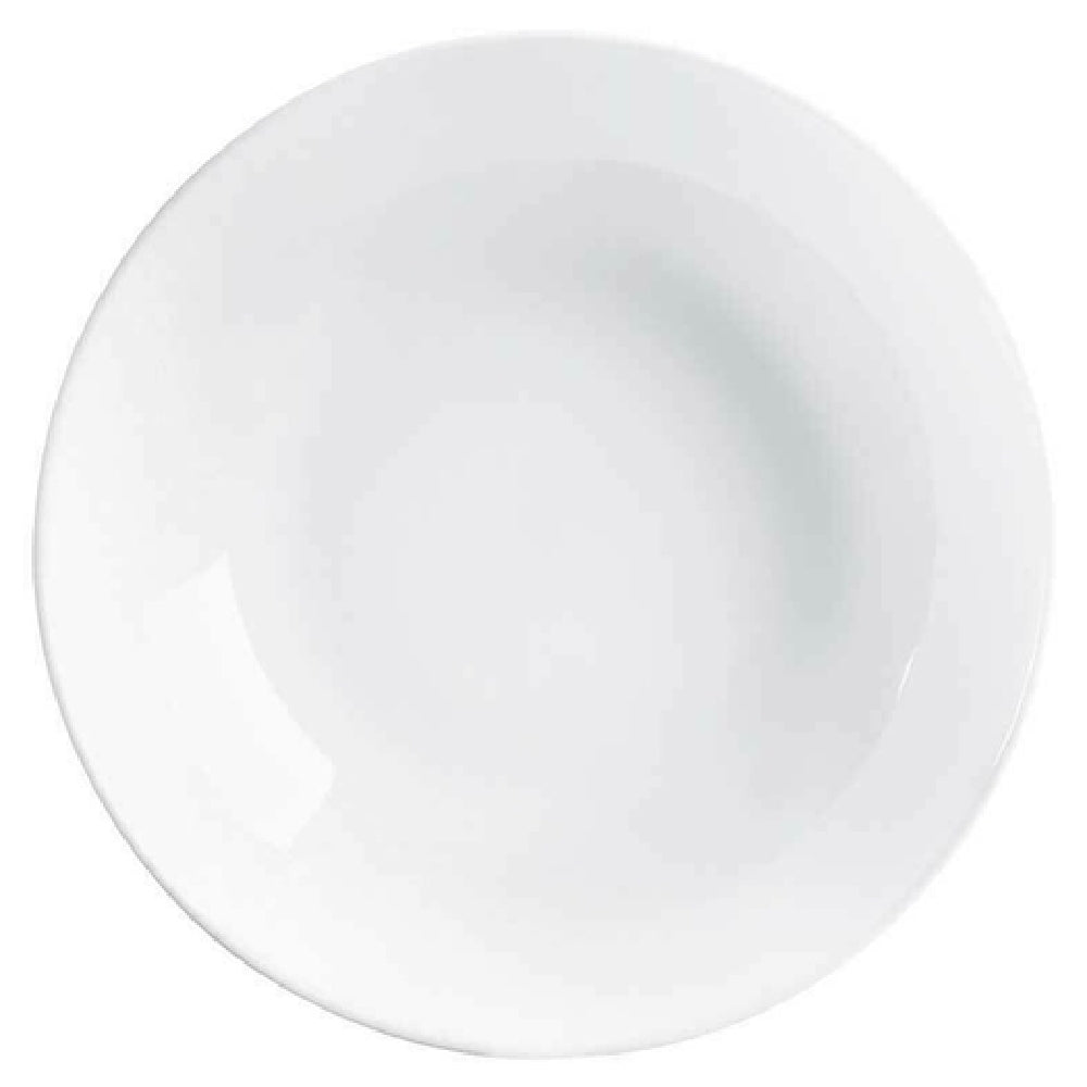 Arc Cardinal N9411 Arcoroc Evolutions White Soup Plate (D:7.75'') Fluorosilicate Opal Glass