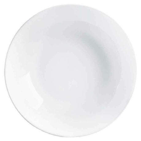 Arc Cardinal N9411 Arcoroc Evolutions White Soup Plate (D:7.75'') Fluorosilicate Opal Glass