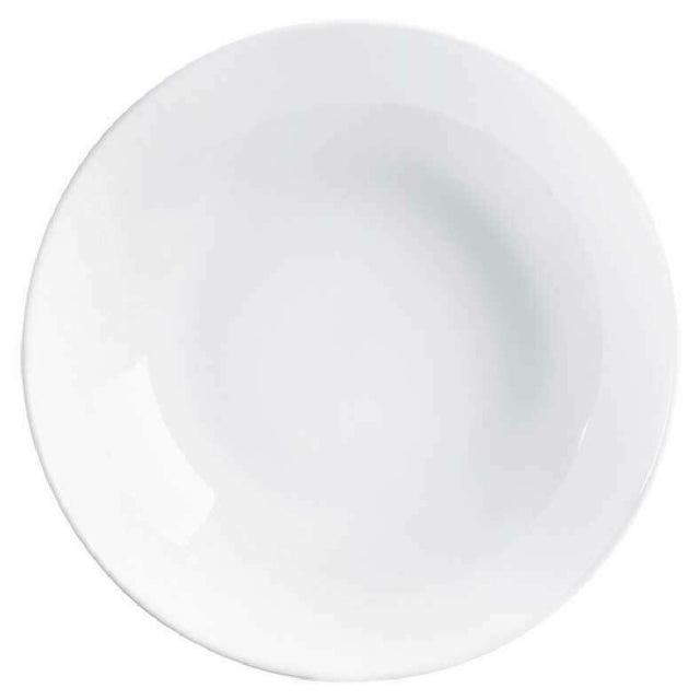 Arc Cardinal N9411 Arcoroc Evolutions White Soup Plate (D:7.75'') Fluorosilicate Opal Glass