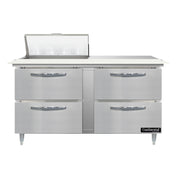 Continental Refrigerator D60N8C-D Designer Line Sandwich Unit 60"W Two-section