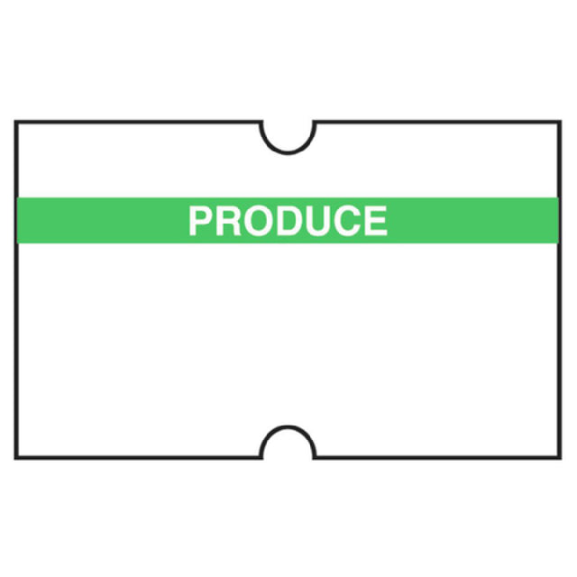 Hubert 42775 - Label, "Produce", For 1-line Pricing Gun