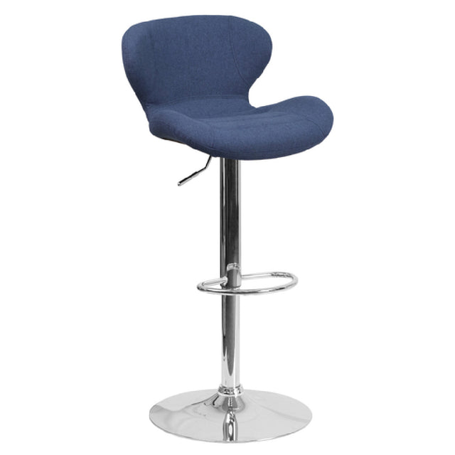 Flash Furniture CH-321-BLFAB-GG Swivel Bar Stool Adjustable Height Contemporary Style