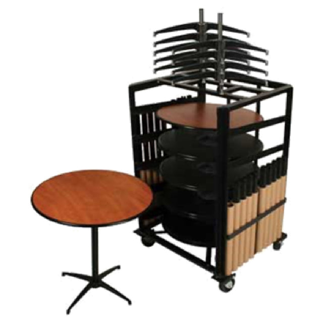 Forbes Industries RECPKG-LS36DIB Classic Series™ Cafe Package Includes (12) 36" Round Cafe Tables