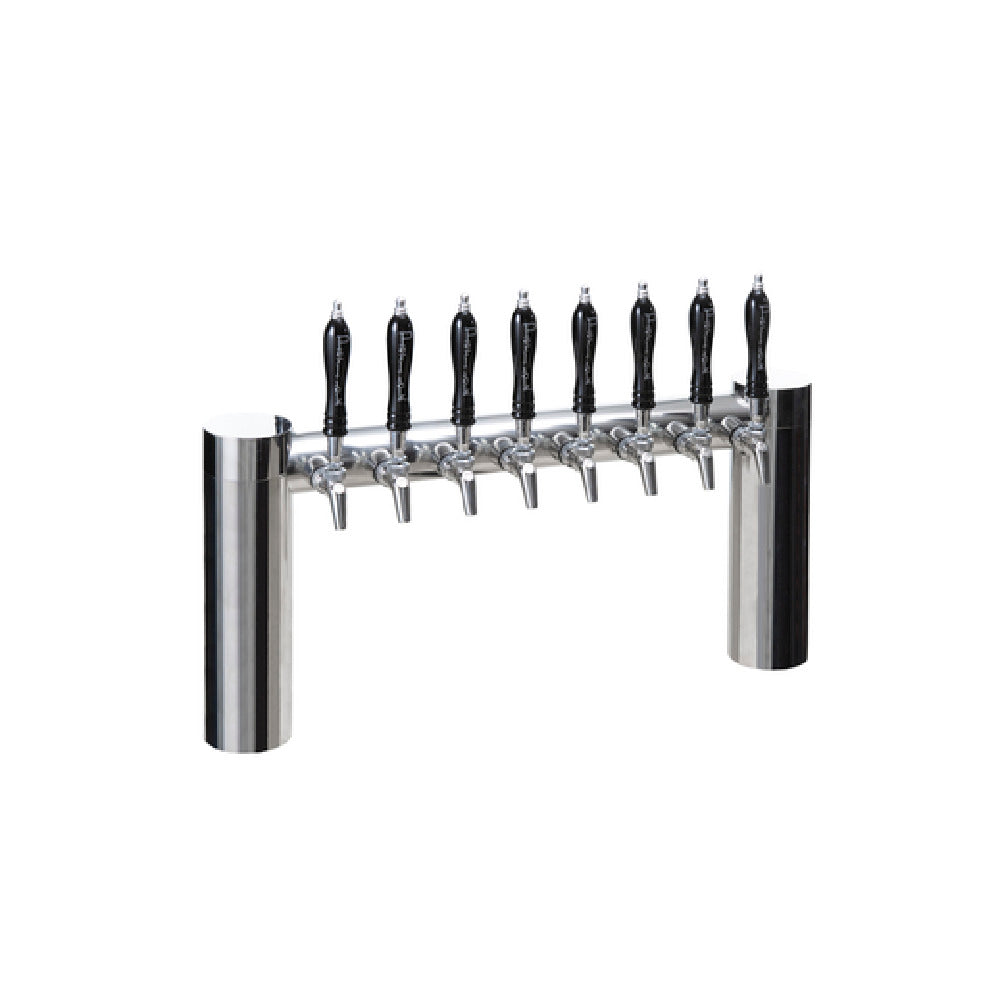 Perlick 4072-10PO-SS Avenue H-Pipe Draft Beer Tower Countertop 36-7/8"W X 15-5/8"H