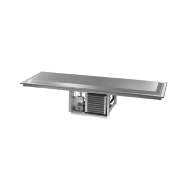 Delfield N8287P_115/60/1 Drop-In Frost Top Stainless Steel 1" Elevated Top With Drain Trough & 2" Overhang