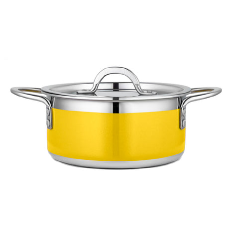 Bon Chef 71300-CF2-Y Country French X Pot 2 Qt. 9 Oz. 7-3/4" Dia. X 3-1/2"H