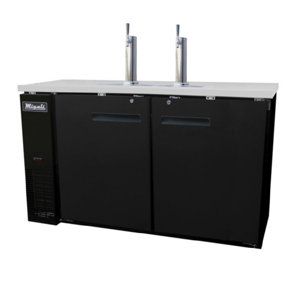 Migali Industries C-DD60-2-HC Competitor Series® Direct Draw Beer Cooler Two-section 60.8" W