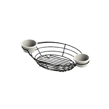 Tablecraft H711372BK Meranda™ Serving Basket 13" X 7" X 2" Oval