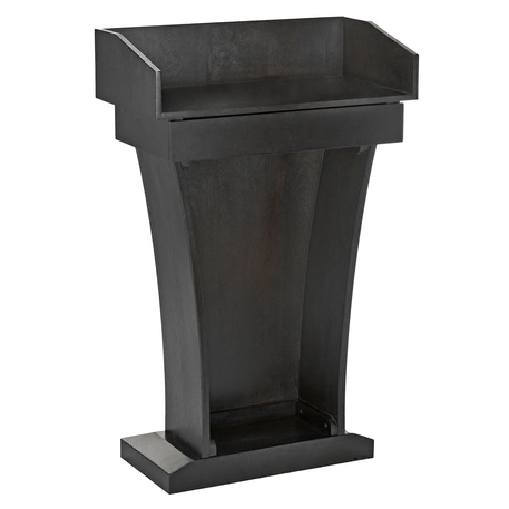 Alpine Industries ADI661-012-BLK Stand-Up Podium Lectern Floor Model With Drawer