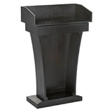 Alpine Industries ADI661-012-BLK Stand-Up Podium Lectern Floor Model With Drawer