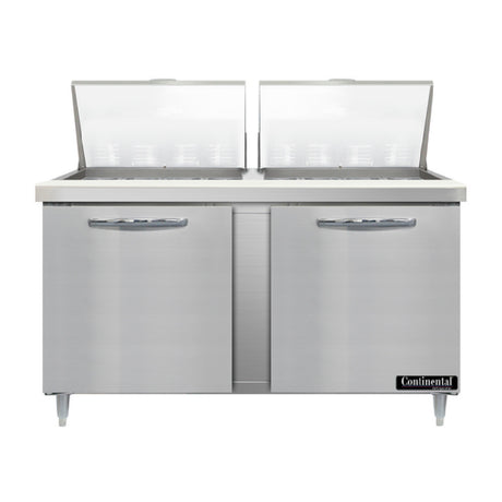Continental Refrigerator D60N24M Designer Line Mighty Top Sandwich Unit 60"W Two-section
