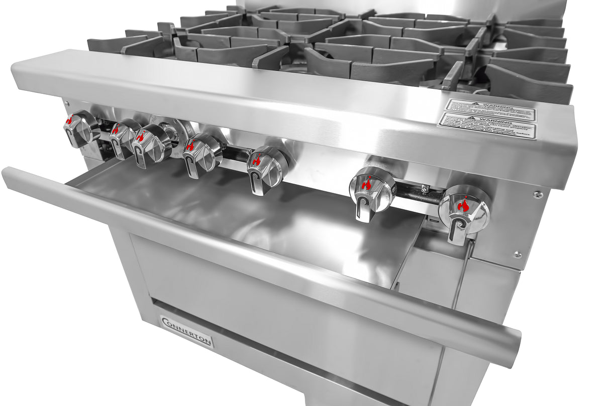 Connerton Cooking CN36-6_NAT Restaurant Range Gas 36"W X 33.9"D