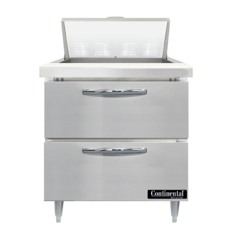 Continental Refrigerator D32N8-D Designer Line Sandwich Unit 32"W One-section