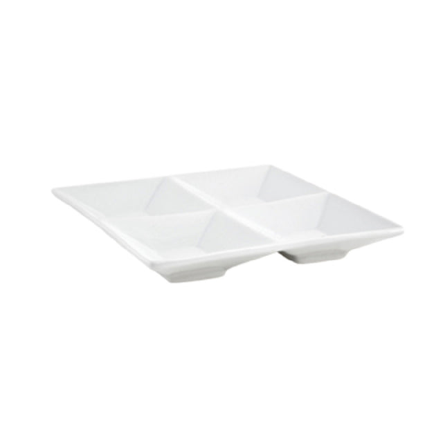 FOH DSD033WHP22 Kyoto™ Divided Dish 4 Compartment 1 Oz. Per Bowl