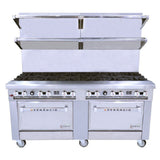 Venancio G722CO-72B_NAT Genesis Series Restaurant Range Gas 72"W