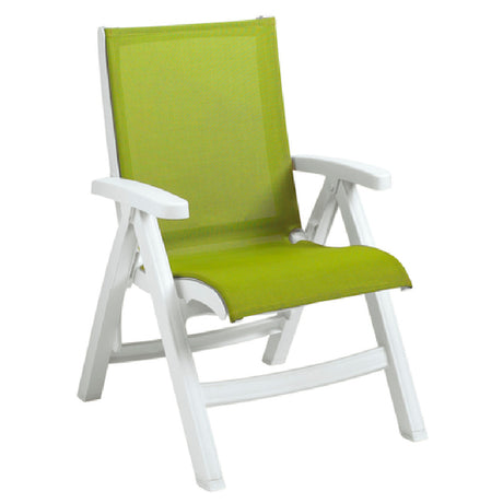 Grosfillex UT003004 Jamaica Beach Midback Folding Chair Stackable Designed For Outdoor Use