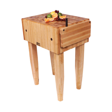 John Boos PCA1 Pro Chef® Butcher Block 18"W X 18"D X 34"H Overall Size 10" Thick End Grain Top