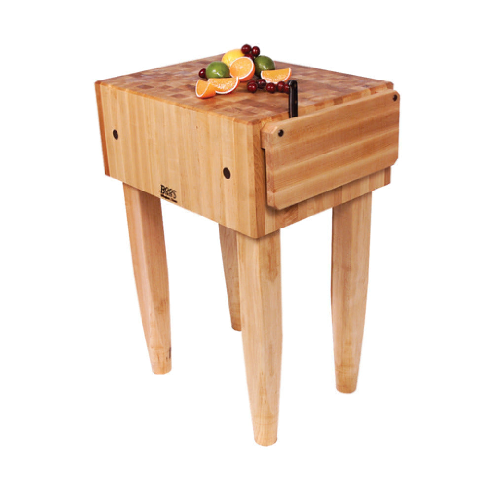 John Boos PCA5 Pro Chef® Butcher Block 30"W X 30"D X 34"H Overall Size 10" Thick End Grain Top