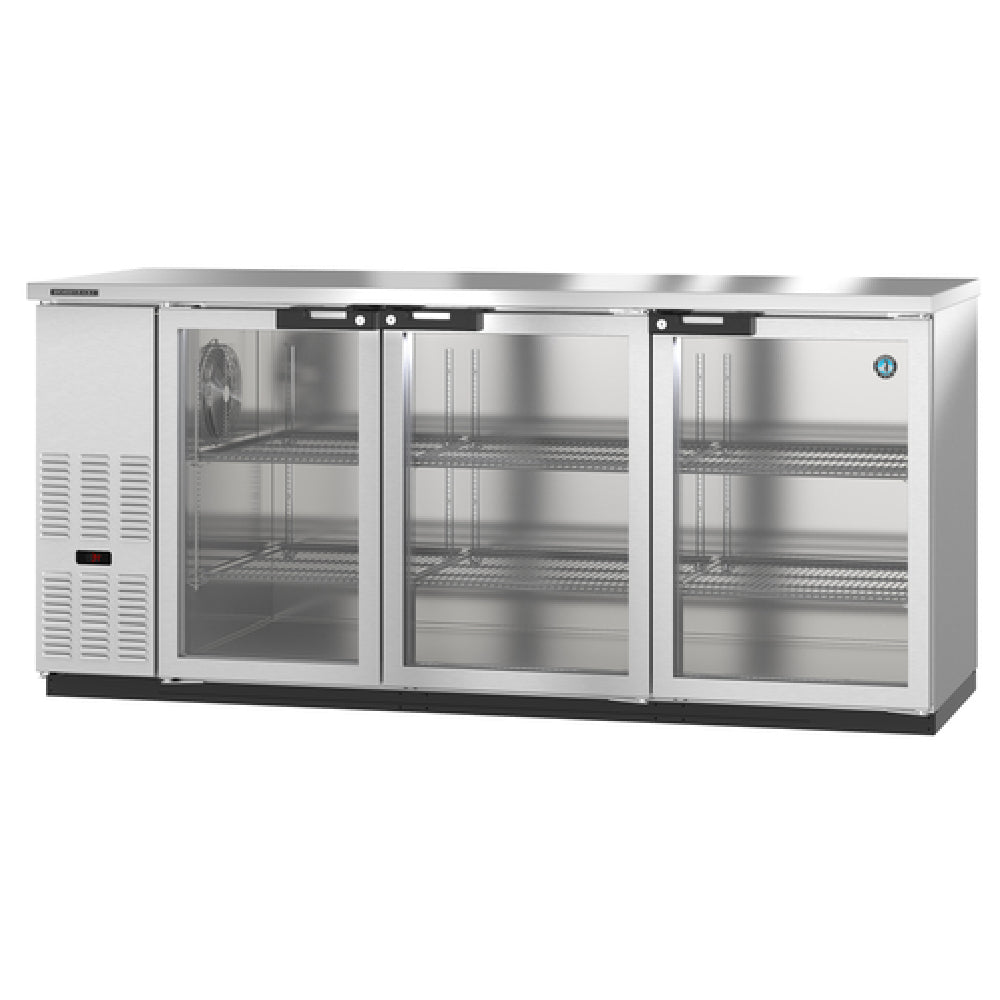 Hoshizaki BB80-G-S Refrigerated Back Bar Cooler Reach-in Three-section