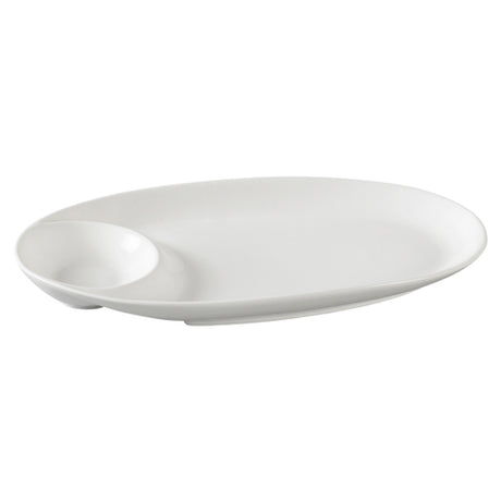 Yanco PS-2013 Piscataway Compartment Plate 13" X 7" Oval