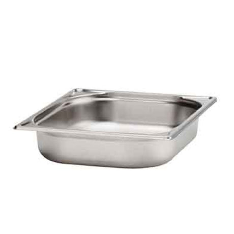 Bauscher Hepp 60.8824.0120 - Chafing Dish Insert, GN 1/2,132 Oz. (3-3/4 Liter), 10-7/16"L (265mm) X 12-13/16"W (325mm) X 2-9/16"H (65mm)