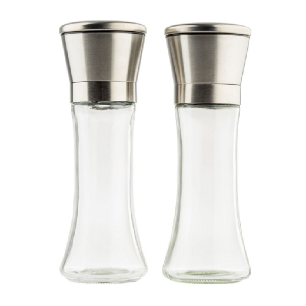 TableCraft Products 12836 - Salt & Pepper Mill Set, 6 Oz., 2-1/2" Dia. X 7-1/2"H