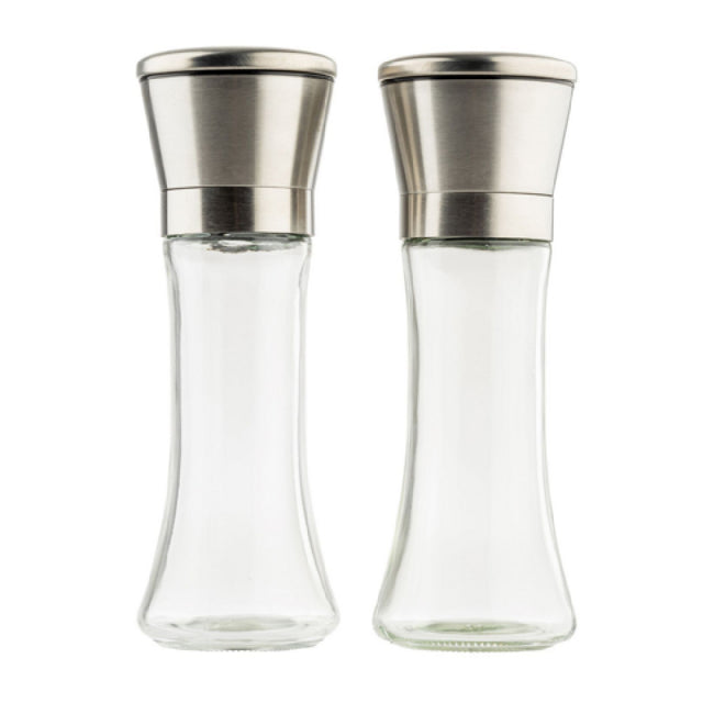 TableCraft Products 12836 - Salt & Pepper Mill Set, 6 Oz., 2-1/2" Dia. X 7-1/2"H