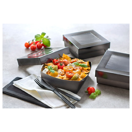 PacknWood 210KRAYBAK115 - Grab & Go Bakeable Kray Box, 12 Oz., 4.5" X 4.5" X 1.6"