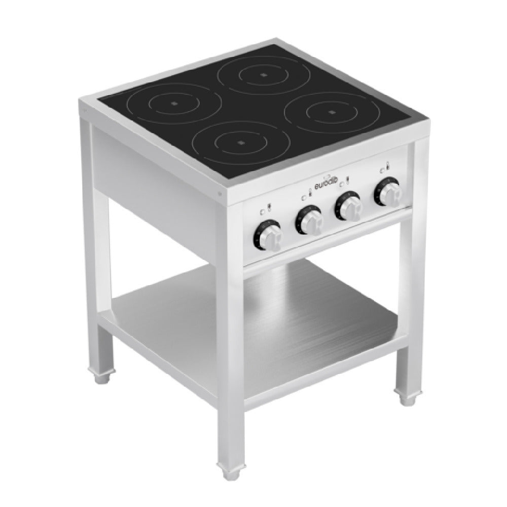 Eurodib FCIHD435OS3PH Commercial Freestanding Induction Cooktop 25.8" W X 25.8" D X 35.8" H