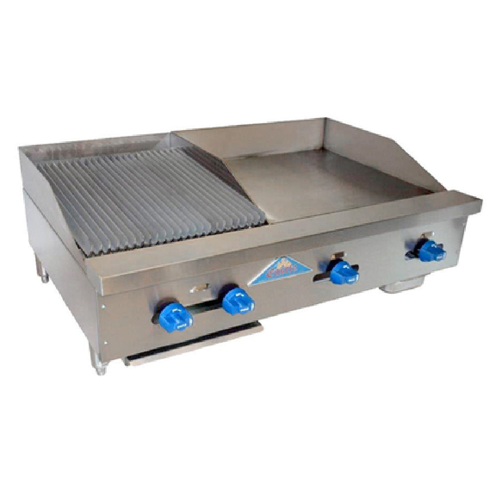 Comstock-Castle 3242-24-1.5RB Char-Broiler/Griddle Combination Countertop Gas