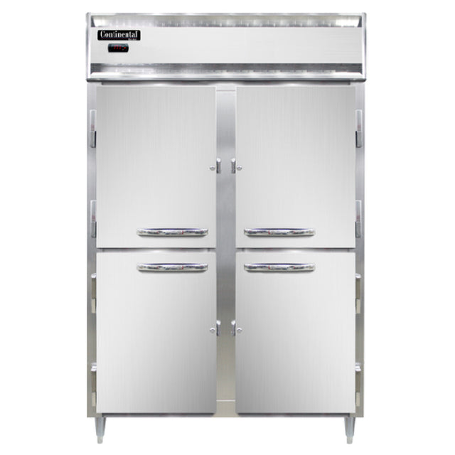 Continental Refrigerator DL2W-HD Designer Line Heated Cabinet Reach-in Two-section